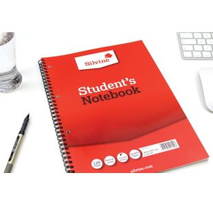 Silvine Students Notebook A4 Pk12