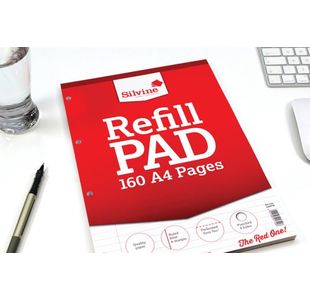 Silvine Hb Punched Refill Pad A4 Pk6