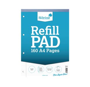 Silvine Narrow Rld Refill Pad A4 Pk6