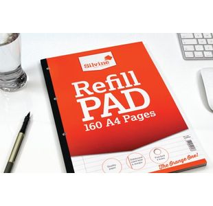 Silvine Punched Refill Pad Sb A4 Pk6