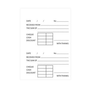 Silvine Dup Receipt Book 230 Pk12