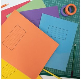 Silvine 9X7 Exer Books R/M Ylw Pk10