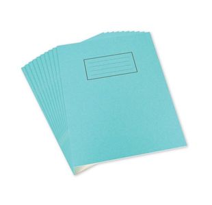 Silvine 9X7 Exer Books R/M Blu Pk10
