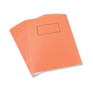 Silvine 9X7 Ex Books 5Mm Sq Org Pk10
