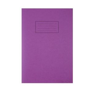 Silvine Exercise Book A4 Purple Pk25