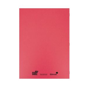 Silvine Tough Shell Ex Book Red Pk25