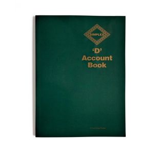 Simplex D Accounts Book One Year