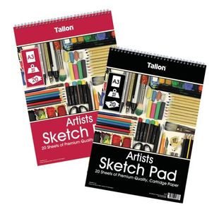 Tallon Artist Sketch Pad 20Sh A3 Pk6