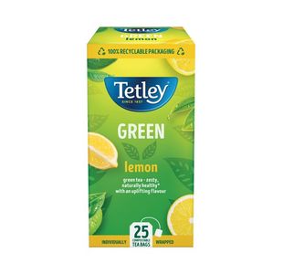 Tetley Green Tea W/Lemon Teabag Pk25