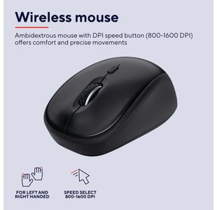 Trust Tkm-360 Wireless Keyboard Blk