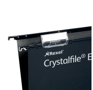 Rexel Crystalfile Susn File Blk Pk25