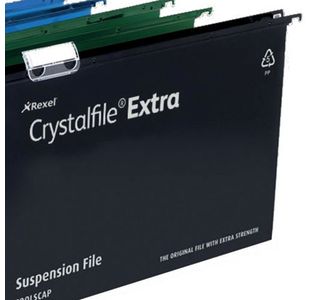 Rexel Crystalfile Susn File Grn Pk25