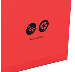 Rexel Crystalfile Susn File Red Pk25