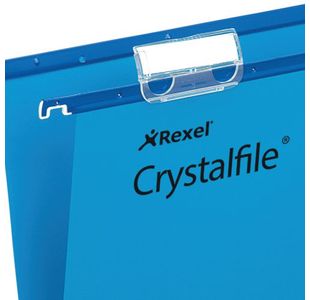 Rexel Crystalfile Susn File Blu Pk25