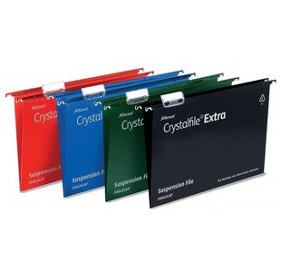 Rexel Crystalfile Susn File Red Pk25