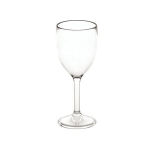 Wine Glass 265Ml Polycarb Clear Pk6