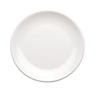 Plate Round 7 Inch 18Cm Mela Wht Pk6