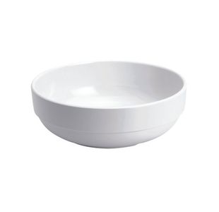 Glazed Bowl 7.5 In 19Cm Mel Wht Pk6