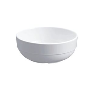 Glazed Bowl 5.5 In 14Cm Mel Wht Pk6