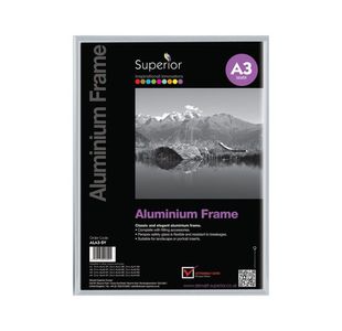 Seco Brushed Alum Frame 11Mm A3 Slv