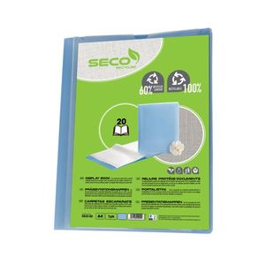 Seco Display Book 20 Pocket Blu