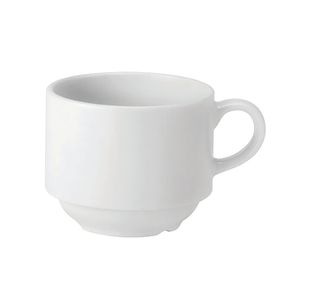 Pure White Stacking Cup 7Oz Pk6
