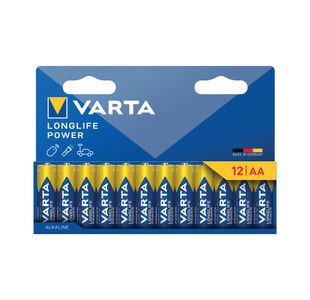 Varta Longlife Power Aa Battery Pk12