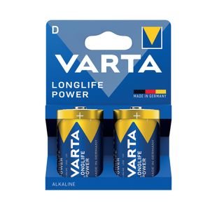 Varta Longlife Power D Battery Pk2