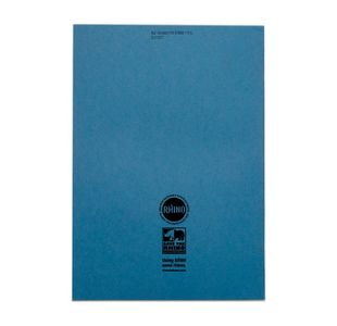 Rhino A4 Ex Book 7Mm Sq L/Blue Pk50
