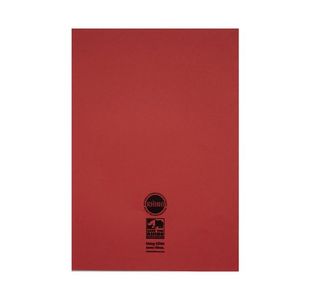 Exercise Book A4+ Plain Red Pk50