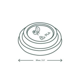 Vegware Hot Cup Lid 12Oz Pk1000