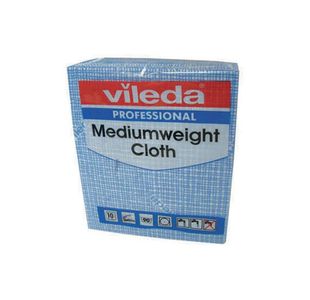 Vileda Medium Weight Cloth Ble Pk10