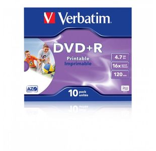 Verbatim Dvd+R Ijet Pntl 4.7Gb Pk10
