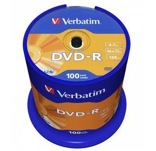 Verbatim Dvd-R 16X 100Pk