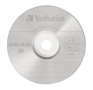 Verbatim Dvd+R 8X Dbl Lyr Slvr Pk10