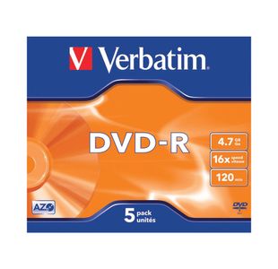 Verbatim Dvd-R 4.7Gb 16X Jc Pk5