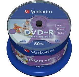 Verbatim Dvd+R 16X 4.7Gb Spindle 50