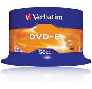 Verbatim Dvd-R 16X Pk50 43548