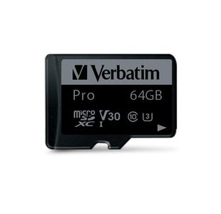 Verbatim Pro Microsdxc 64Gb Mem Card
