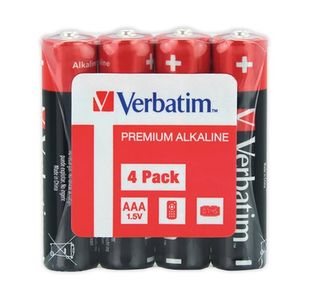 Verbatim Aaa Alkaline Batteries Pk4