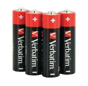 Verbatim Aa Alkaline Batteries Pk4