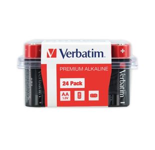 Verbatim Aa Alkaline Batteries Pk24