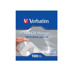 Verbatim Cd/Dvd Paper Sleeves Pk100