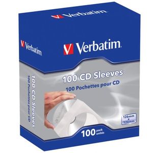 Verbatim Cd/Dvd Paper Sleeves Pk100