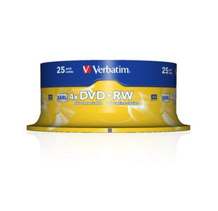 Verbatim Dvd+Rw 4X Slvr Spndle 25