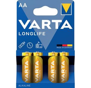 Varta Longlife Aa Battery Pk4