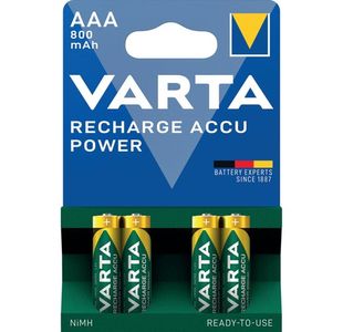 Varta Nimh Rchb Aaa Batteries Pk4