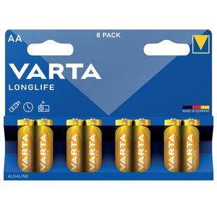 Varta Longlife Aa Battery Pk8