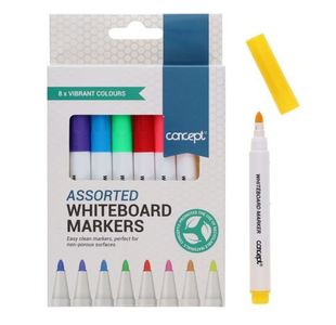 Concept Pkt.8 Asst Whiteboard Markers