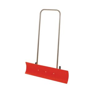 Red Plastic 870Mm Blade Snow Pusher